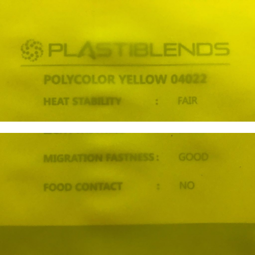 Суперконцентрат красителя желтый (MASTERBATCH POLYCOLOR YELLOW 04022)