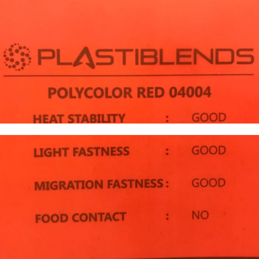 Суперконцентрат красителя красный (MASTERBATCH POLYCOLOR  RED 04004)
