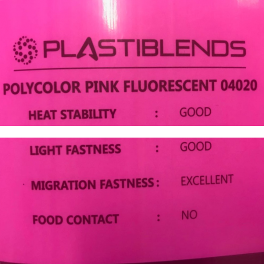 Мастербатч розовый (MASTERBATCH POLYCOLOR PINK FLUORESCENT 04020)