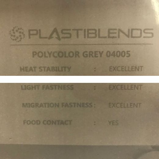 Суперконцентрат красителя серый (MASTERBATCH POLYCOLOR GREY 04005)