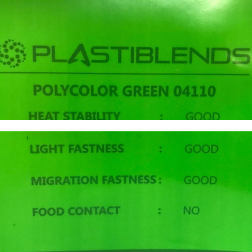Суперконцентрат красителя зеленый (MASTERBATCH POLYCOLOR  GREEN  04110)