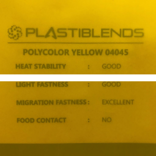 Мастербатч желтый (MASTERBATCH POLYCOLOR YELLOW 04045)